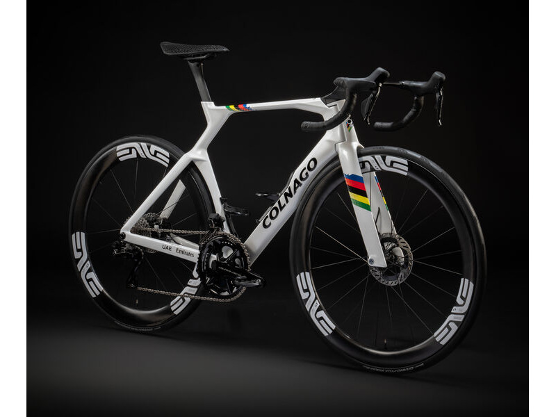 Colnago Y1RS Disc 2025 Carbon TT Aero Frameset White & WC Stripes click to zoom image