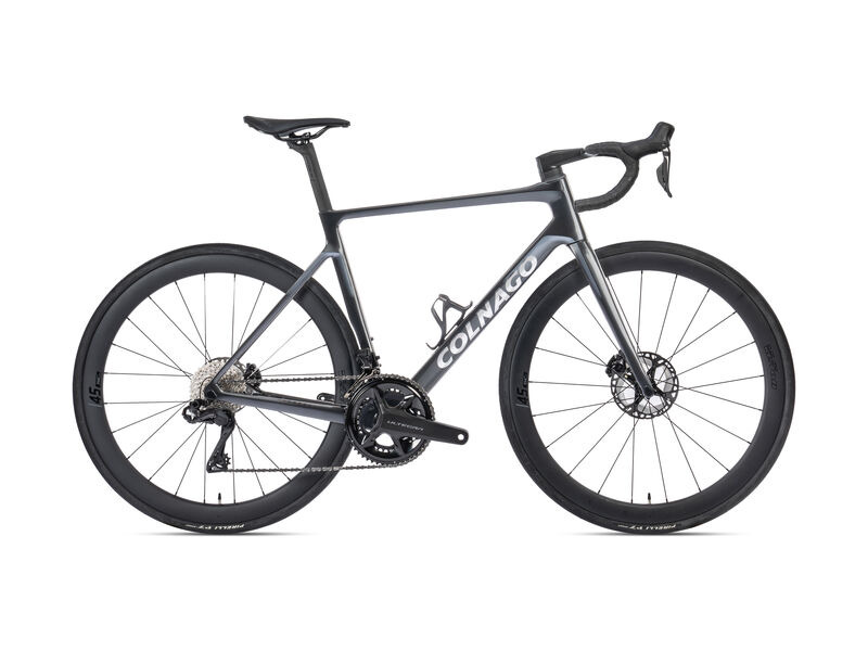 Colnago V4 Disc 2025 Complete Road Bike SC45 Wheels Ultegra Di2 12s Black Grey click to zoom image