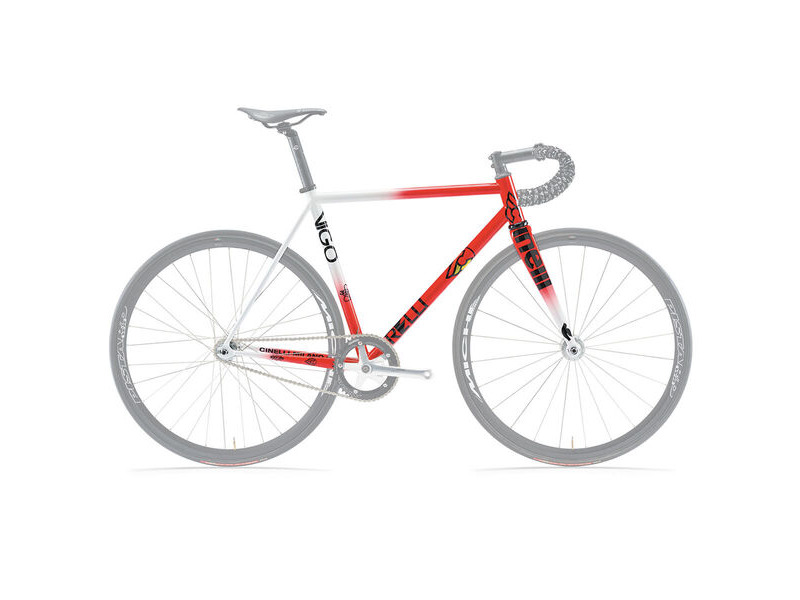 Cinelli Vigorelli Steel Wht/Red Frameset click to zoom image